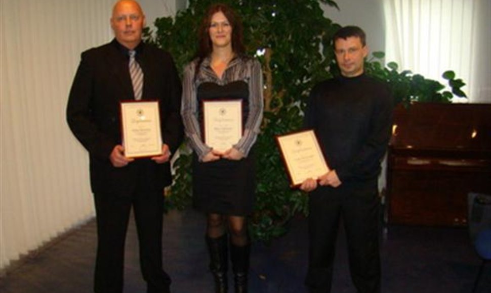 Geriausiais Kauno sekliais buvo pripažinti V.Buinickas (kairėje), R.Vidūnaitė ir G.Bražinskas.