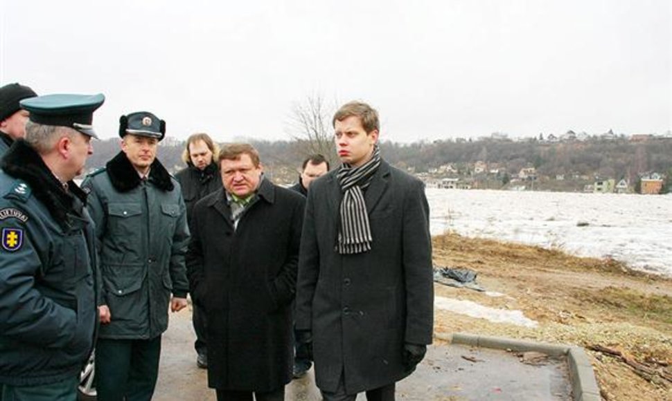 Kauno meras A.Kupčinskas (dešinėje)