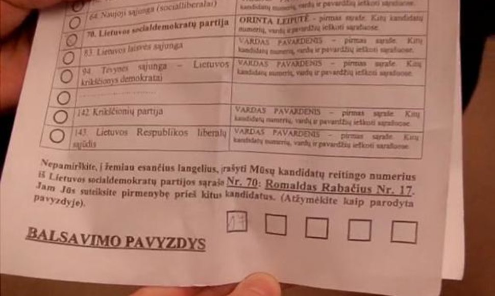 Rinkiminėje apylinkėje