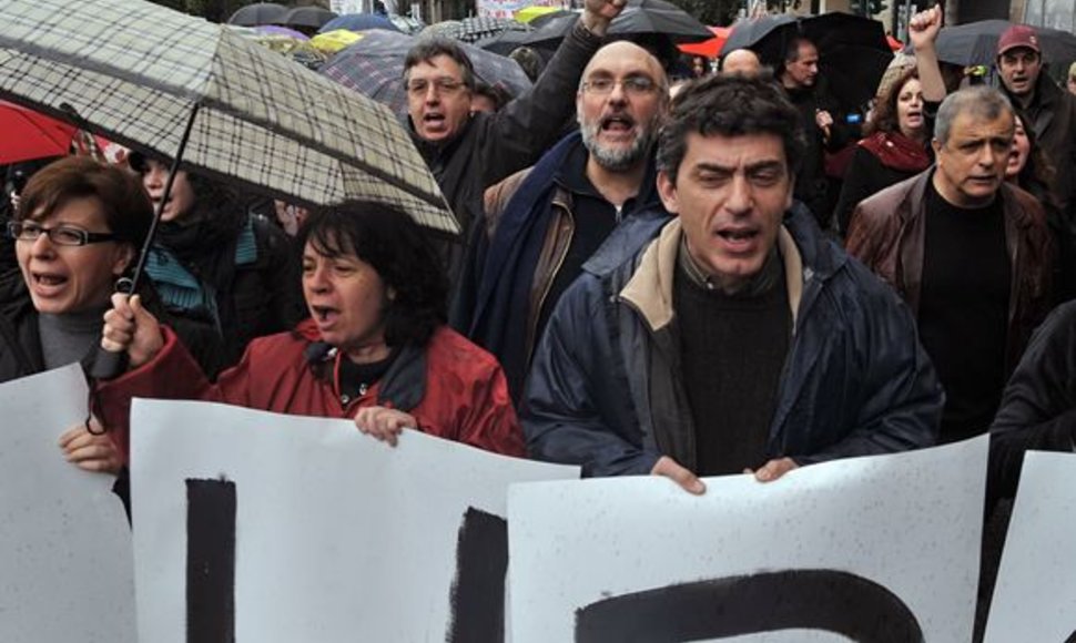 Masiniai protestai Graikijoje