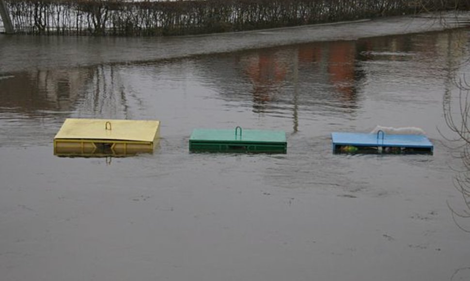 Potvynio padariniai Panevėžyje