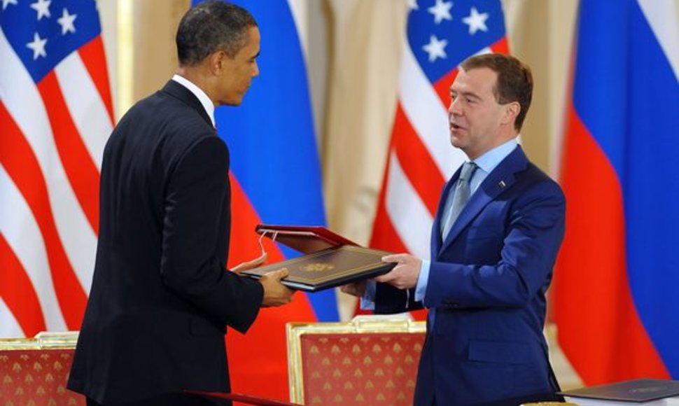 B.Obama ir D.Medvedevas 