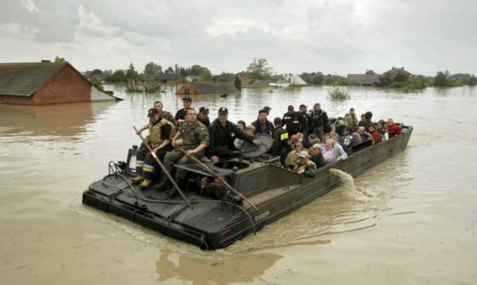 Potvyniai Lenkijoje