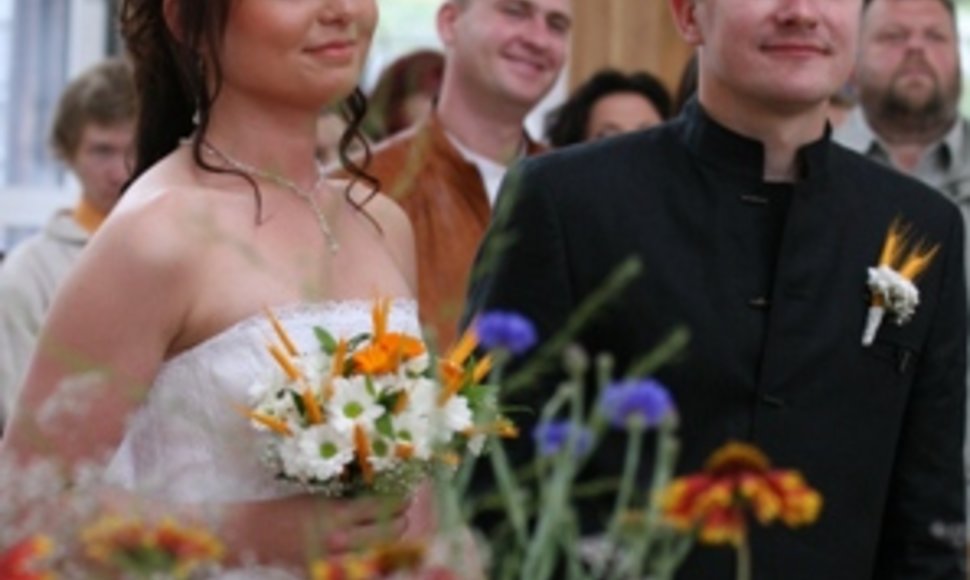 Foto naujienai: Agnė Juškevičiūtė ir Marius Tumšys vestuvėms užsidirbo patys