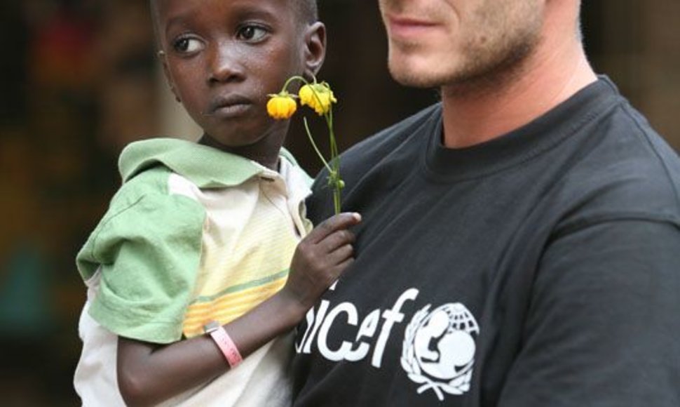 Foto naujienai: Davidas Beckhamas iš Afrikos grįžo apstulbęs