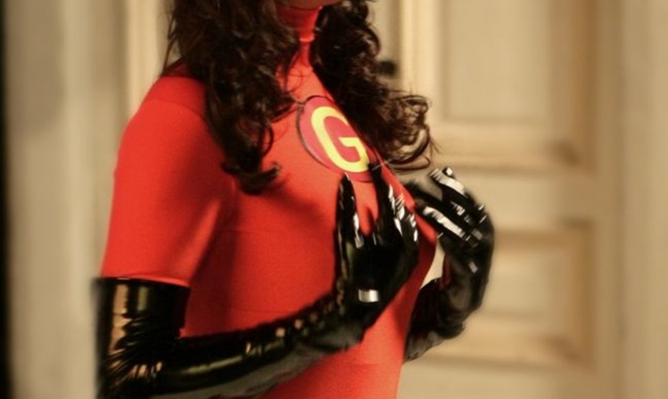 Foto naujienai: Giedrė Rusytė su supermeno kostiumu