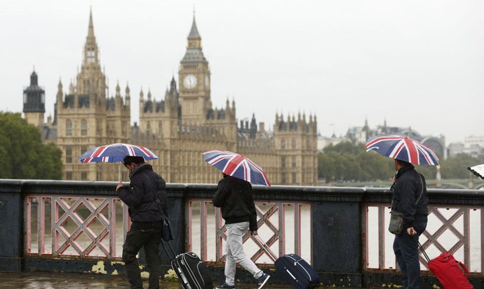 Vėjuotas ir lietingas Londonas