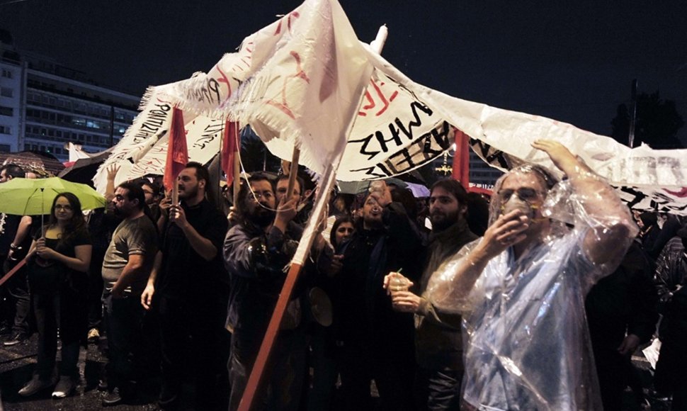 Protestuotojai Graikijoje