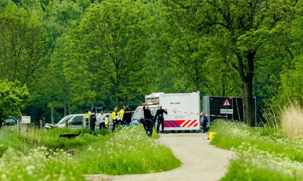 Nyderlandų policija įvykio vietoje