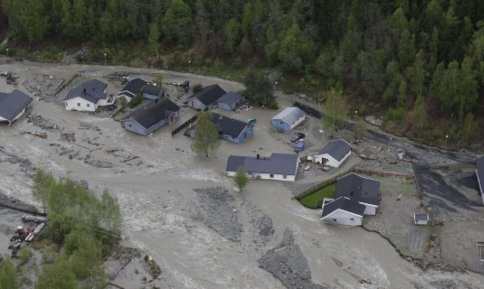 Potvynis Norvegijoje