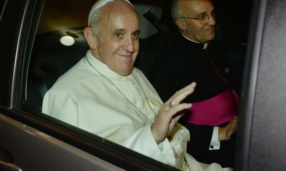 Popiežius Pranciškus atvyko į Braziliją.