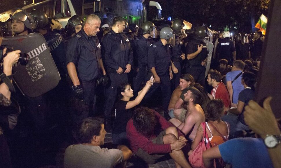 Protestuotojai Bulgarijoje