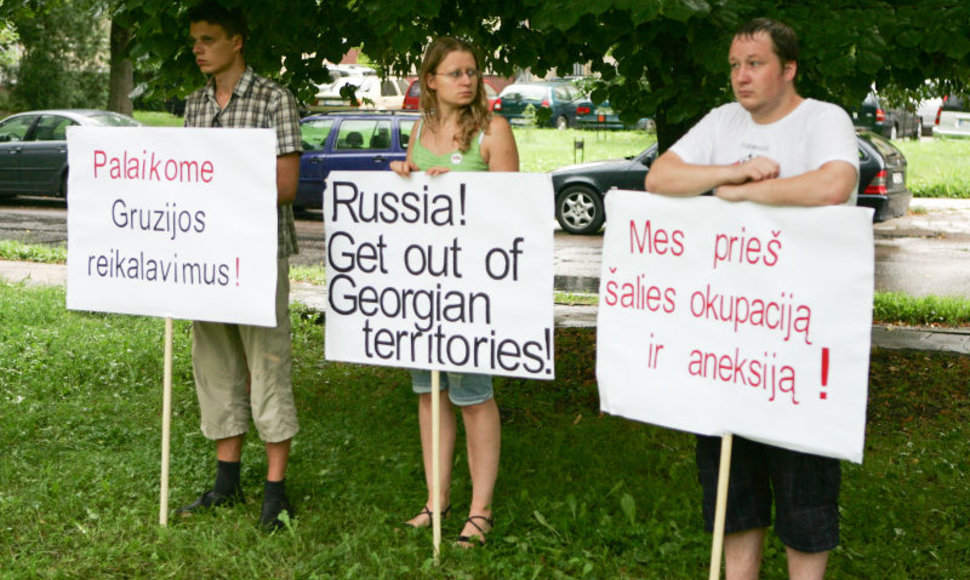 Protestas už Gruziją Vilniuje