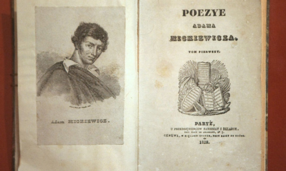 Vienas iš kūrėjų, kurio abiem tautoms niekaip nepavyktų pasidalinti – XIX a. rašytojas, lietuviams žinomas kaip Adomas Mickevičius, lenkams – kaip Adam Mickiewicz. K.Vanago/BFL nuotr.