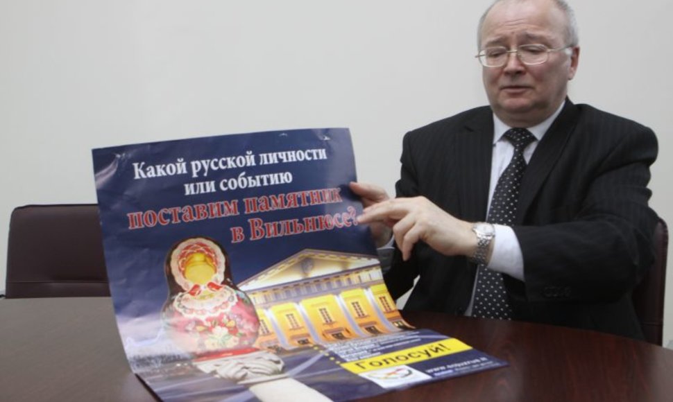 Z.Vaigausko teigimu, VRK neturi už ką bausti Rusų sąjungos dėl šios plakatų.