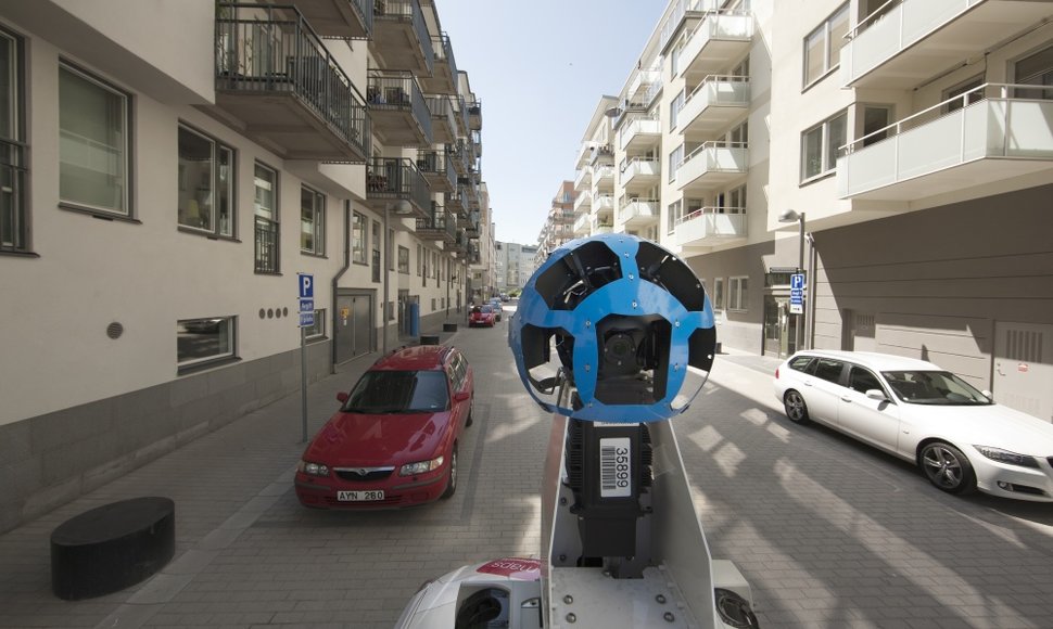 „Google“ automobilis fiksuoja vaizdus „Street View“ tarnybai