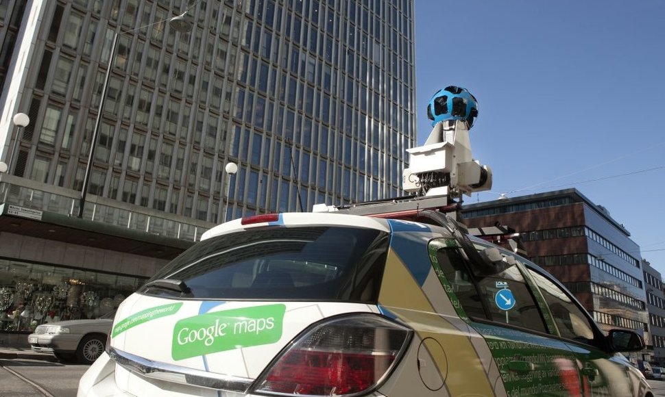 „Google“ automobilis fiksuoja vaizdus „Street View“ tarnybai