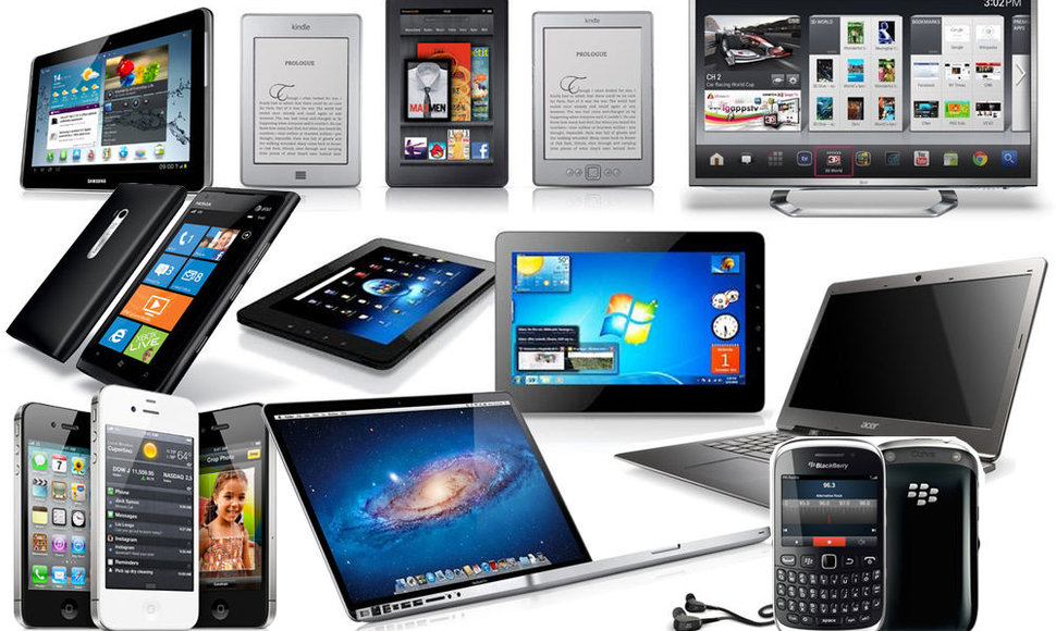 Įrenginiai, kurių šiuo metu pirkti nepatartina: telefonai „iPhone“, „Windows 7“ planšetės, „ultrabook“ nešiojamieji kompiuteriai, kompiuteriai „MacBook Pro“, „Android“ planšetės, išmanieji televizoriai, „Windows Phone“ telefonai, elektroninės skaityklės ir „BlackBerry“ telefonai.