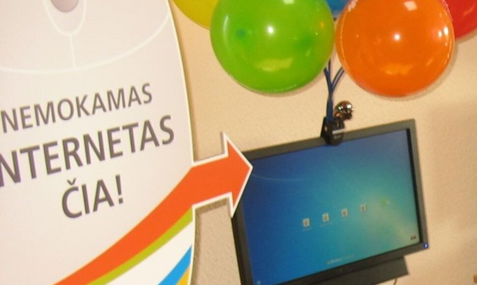 Lietuvos bibliotekose galima nemokamai naudotis internetu