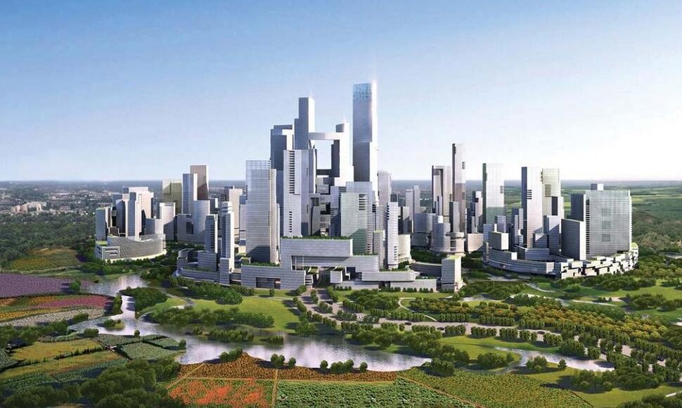 Būsimasis Čengdu Tianfu miestas sunaudos 48 procentais mažiau energijos ir 58 procentais mažiau vandens nei įprastas tokio dydžio miestas.