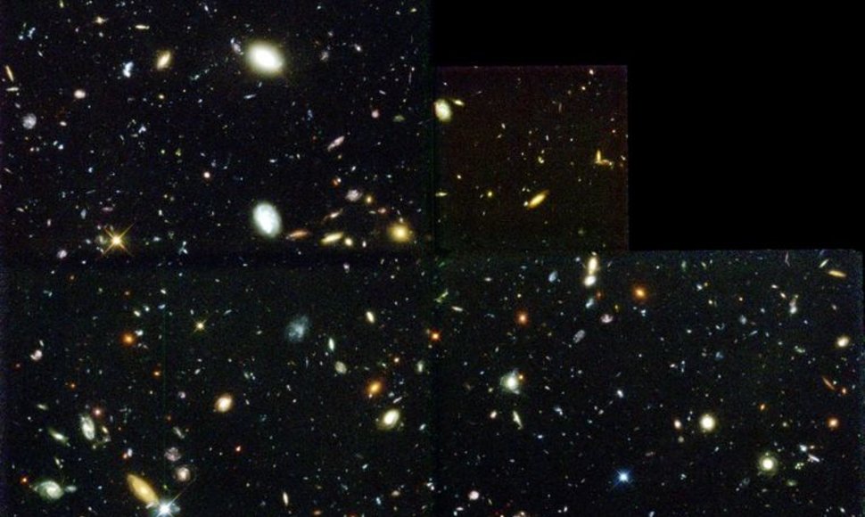 Kosmoso gelmės pagal „Hubble“. 