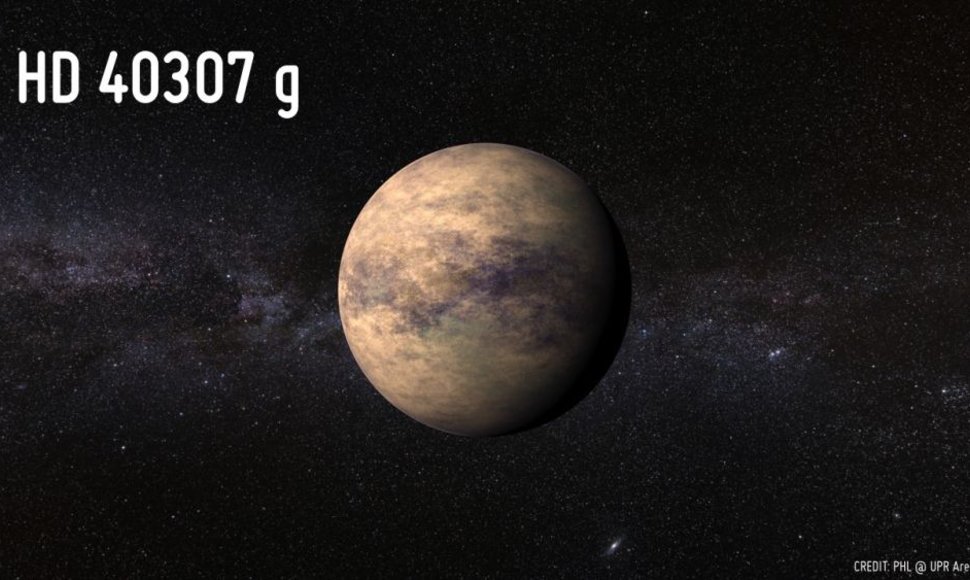 Astronomų atrastoje planetoje „HD 40307g“ yra gyvybei ypatingai palankios sąlygos.