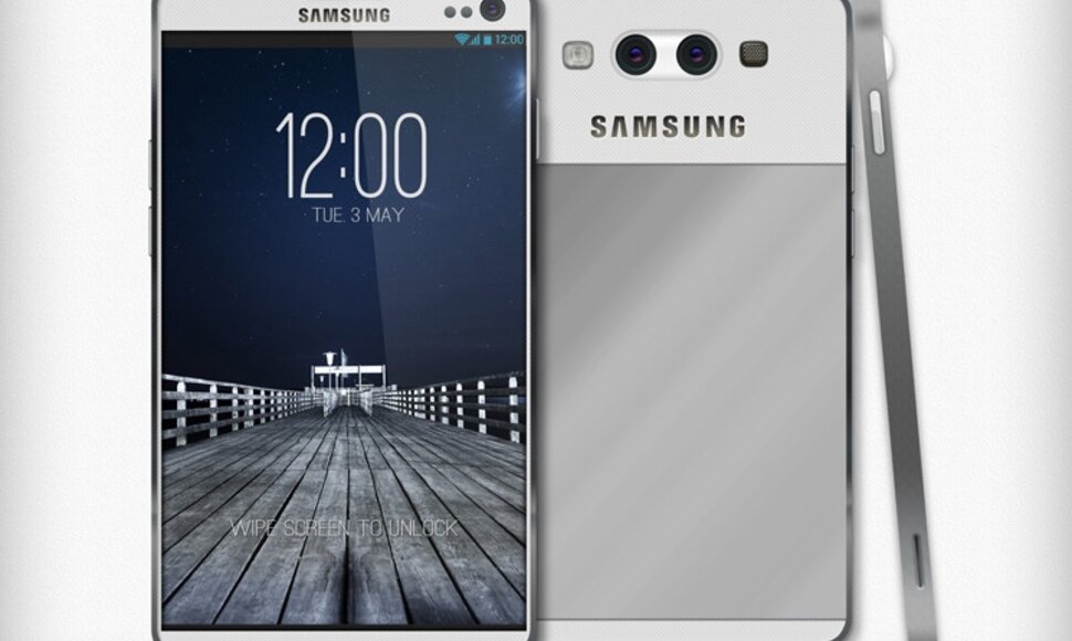 „Samsung Galaxy S4“ telefono konceptualus dizainas.