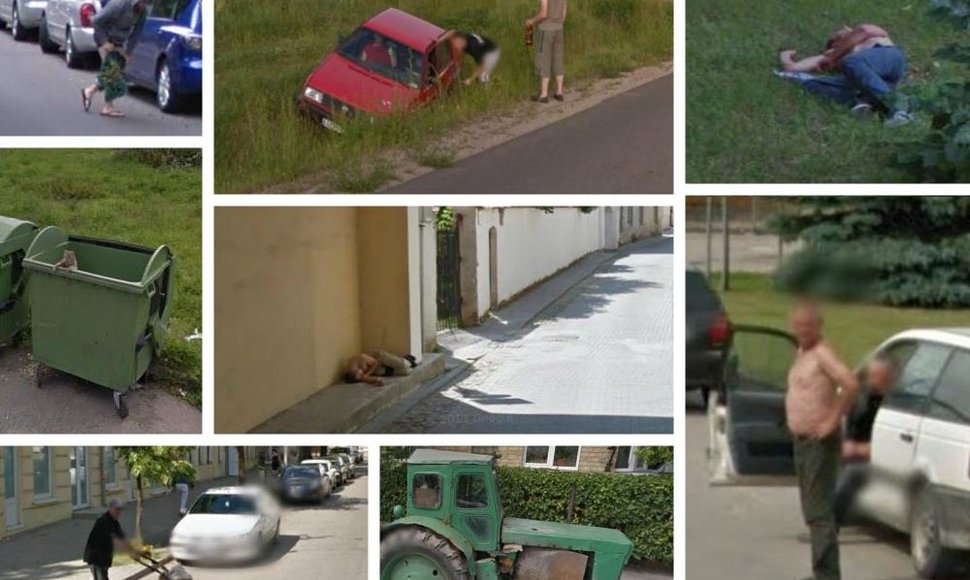 „Street View“ Lietuvoje užfiksavo ir įvairiausių vaizdų