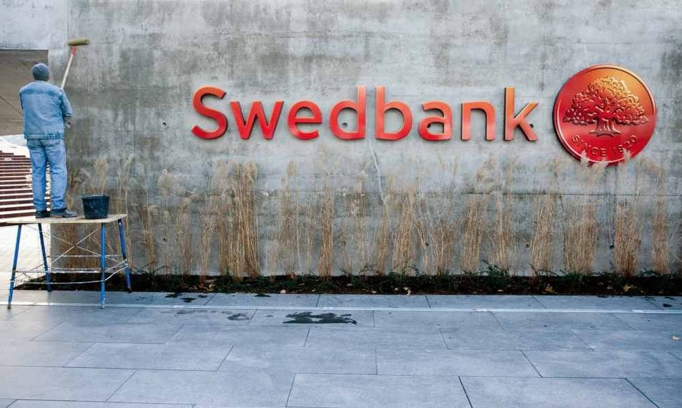 „Swedbank“ banko iškaba