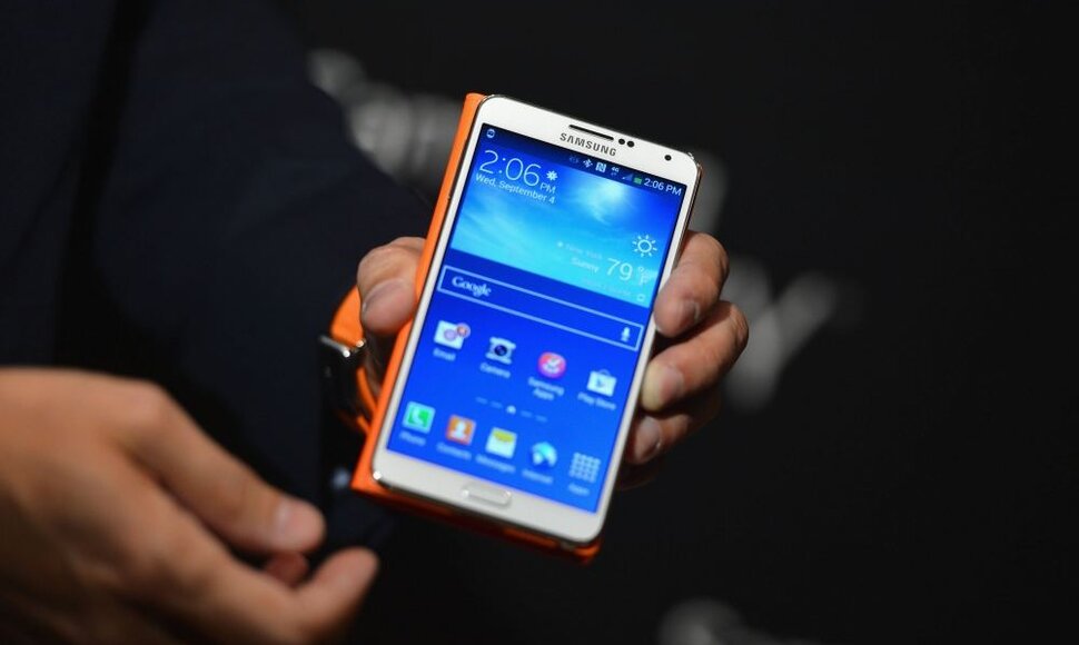 Planšetinio kompiuterio ir telefono hibridas „Samsung Galaxy Note 3“