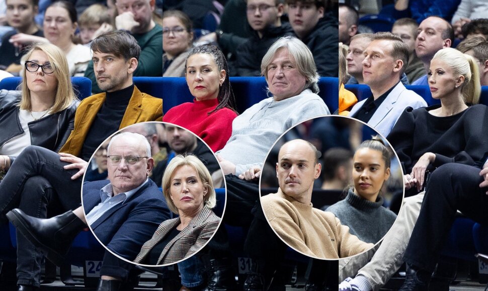 Alanas Cho&scaron;nau su žmona Valda, Živilė Pinskuvienė su vyru, Irena Staro&scaron;aitė ir Žilvinas Žvagulis, Inga ir Aivaras Stumbrai, Dmitrijus Jaru&scaron;evičius
