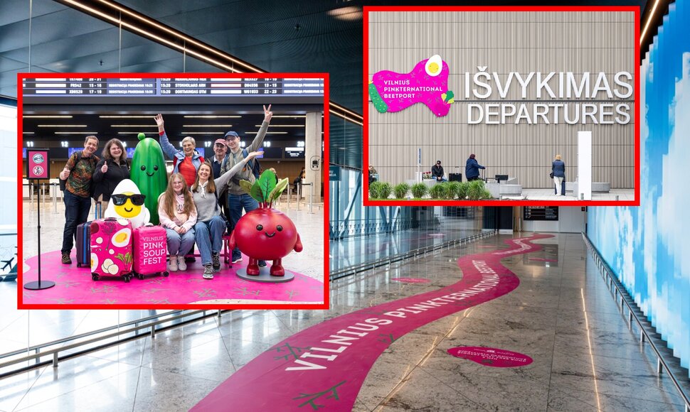 Vilniaus oro uostas laikinai tapo „Vilnius Pinkternational Beetport“