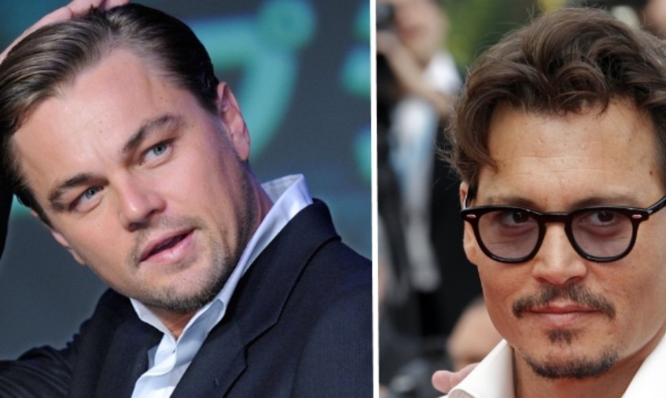 Leonardo DiCaprio ir Johny Deppas
