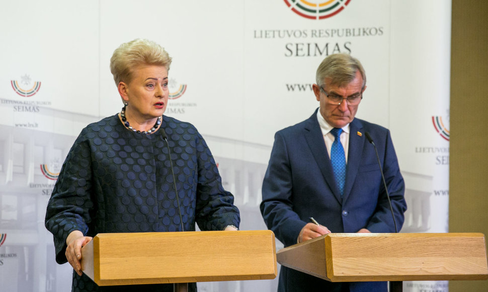 Dalia Grybauskaitė ir Viktoras Pranckietis