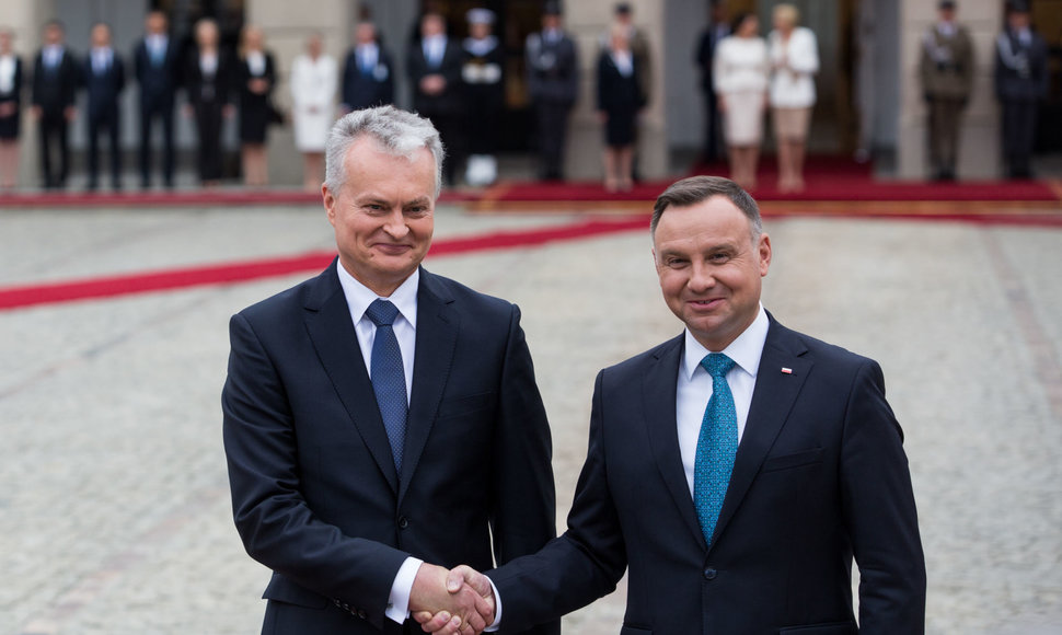 Gitanas Nausėda ir Andrzejus Duda