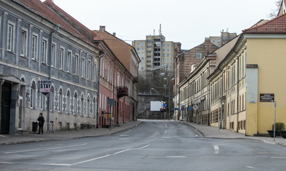 Tuščios Vilniaus gatvės