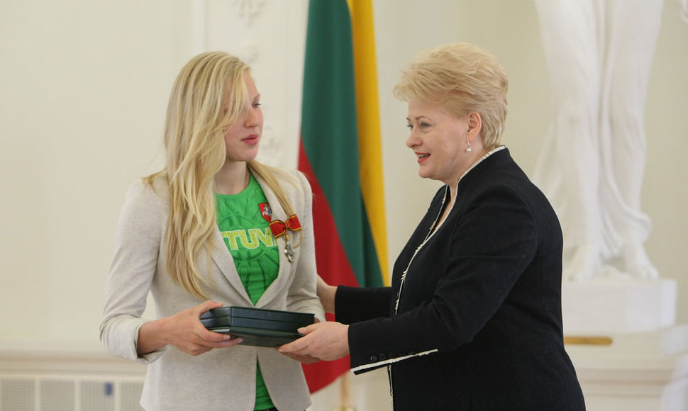 Dalia Grybauskaitė ir Rūta Meilutytė
