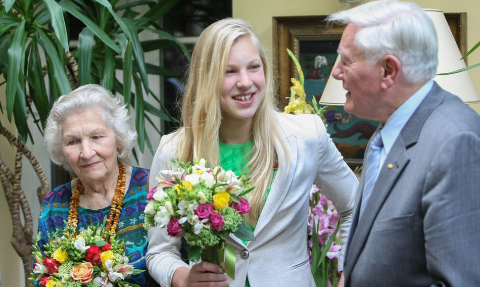 Rūta Meilutytė ir Valdas Adamkus