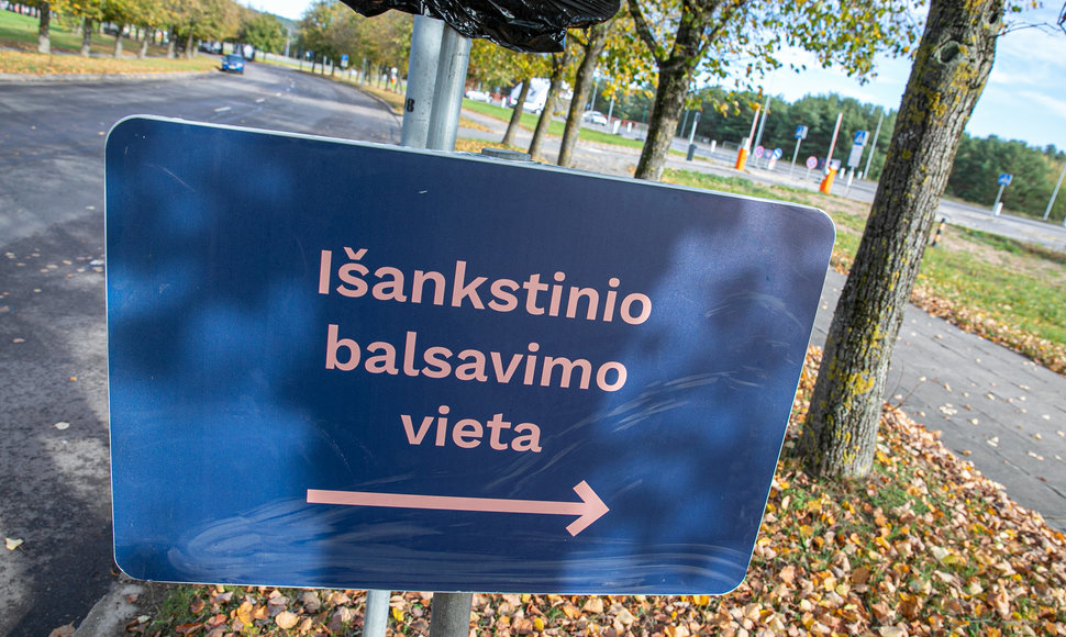  Specialus „drive-in“ balsavimo punktas Vilniuje