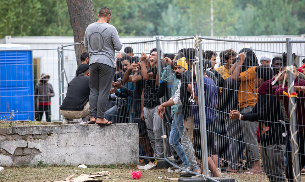 Migrantų kasdienybė Rūdninkų poligone