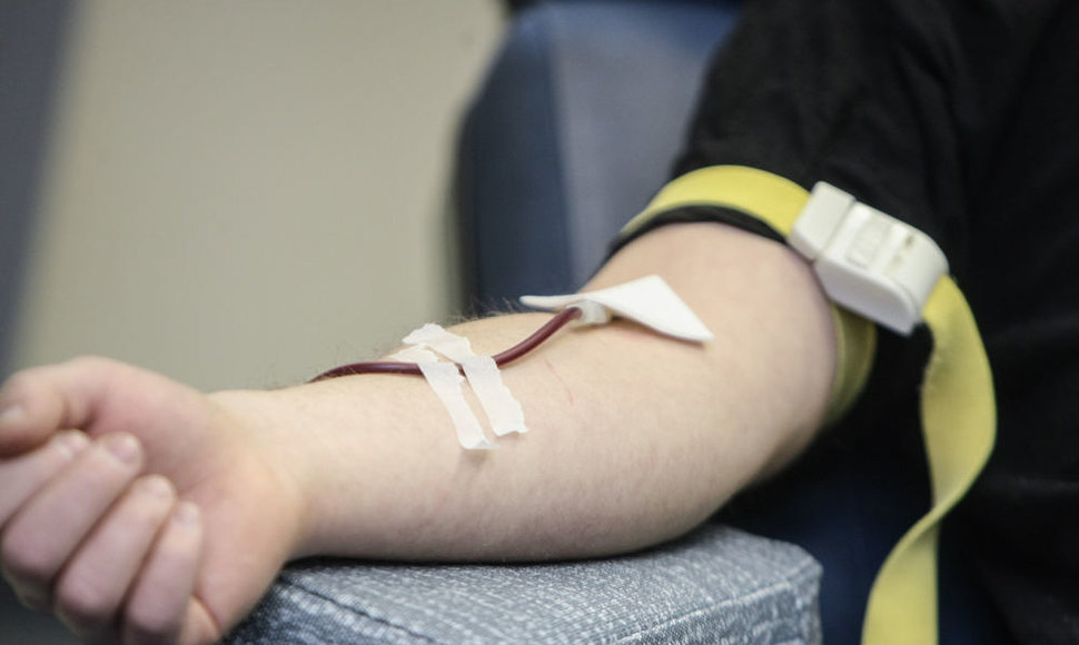 Kraujo donorystės akcijos akimirka