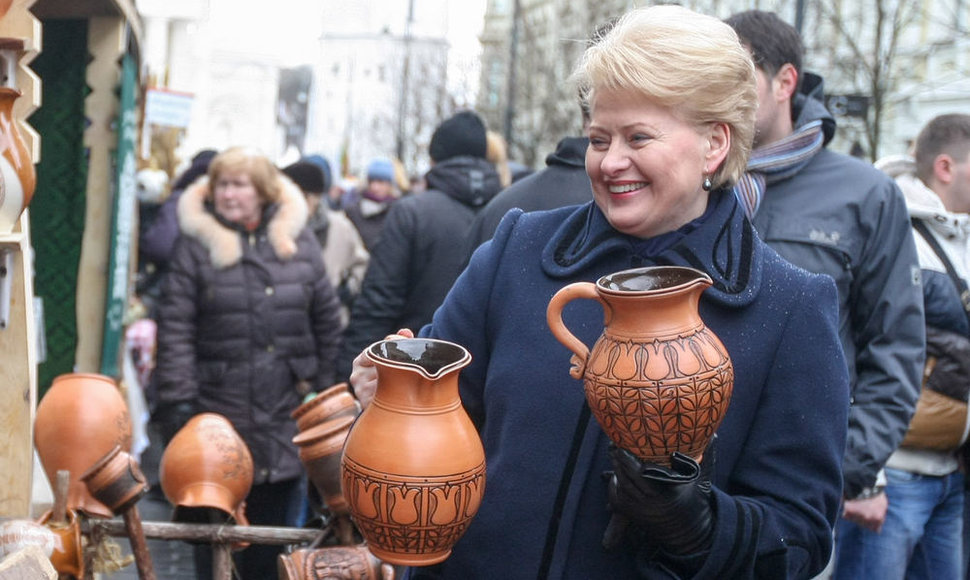 Prezidentė D.Grybauskaitė Kaziuko mugėje