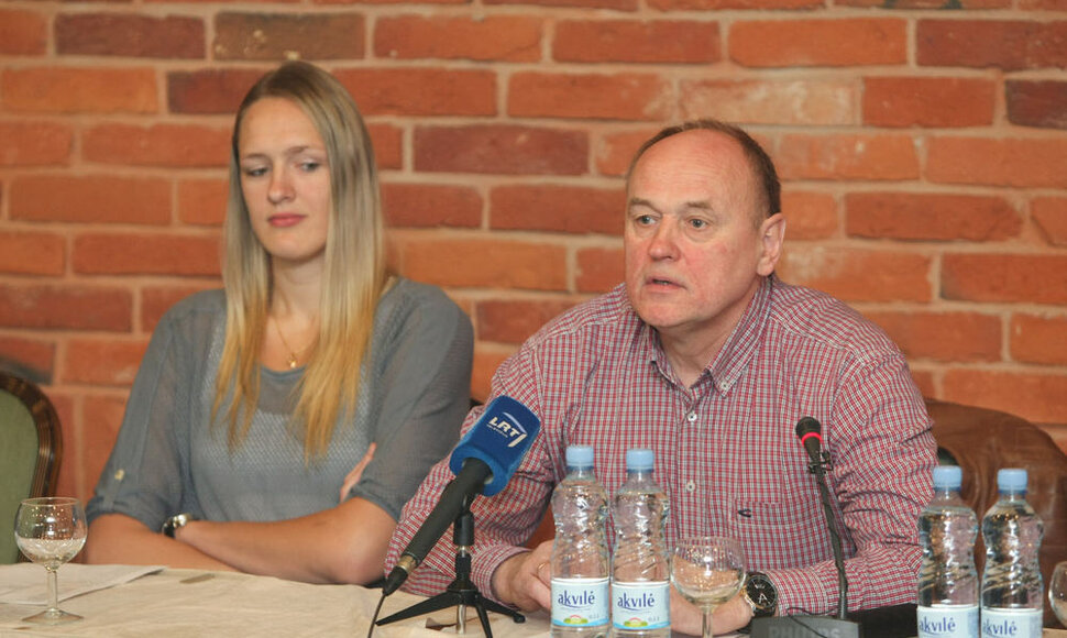 Gintarė Petronytė ir Algirdas Paulauskas