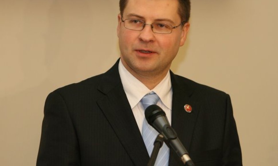 Latvijos premjeras Valdis Dombrovskis