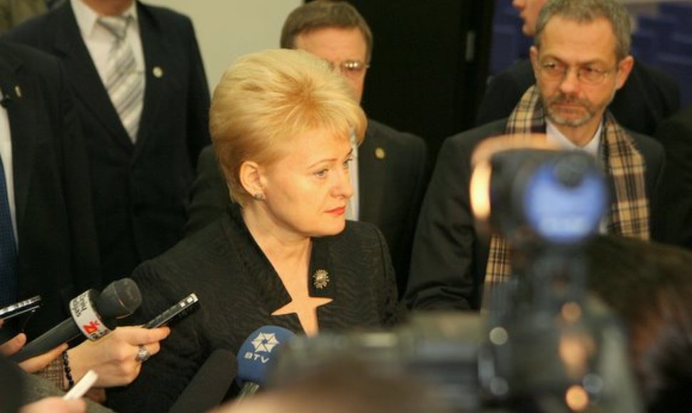 Mugės atidaryme dalyvavo prezidentė Dalia Grybauskaitė