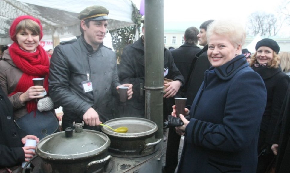 Dalia Grybauskaitė lankėsi mugėje