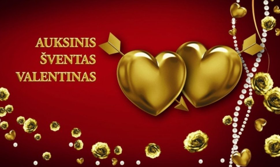Laidos „Auksinis Valentinas“ logotipas