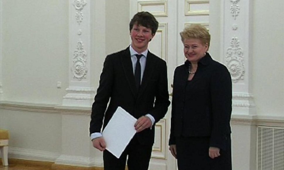 M.Levickis su šalies prezidente D.Grybauskaite