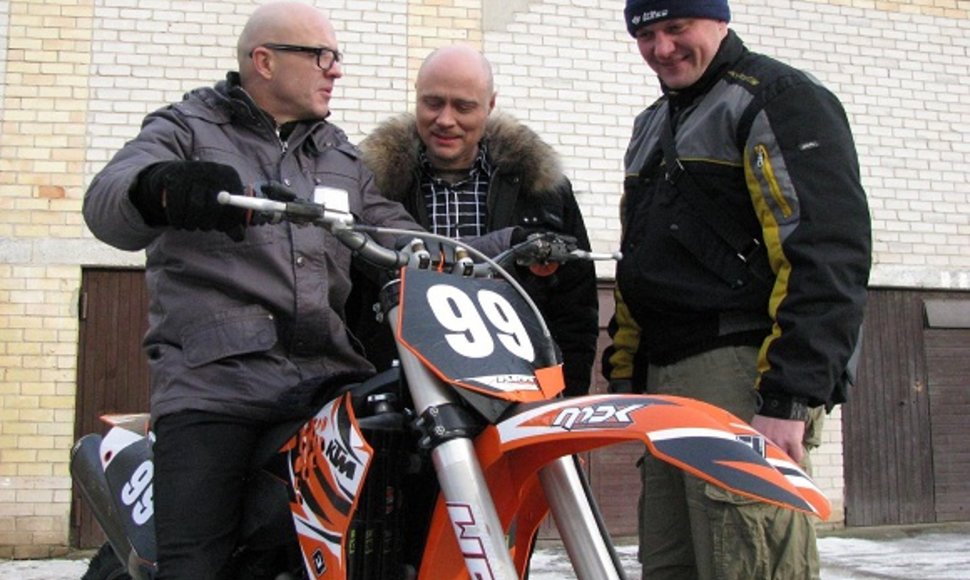 (Iš kairės): T.Rudokas, R.Boravskis ir D.Pozniakas