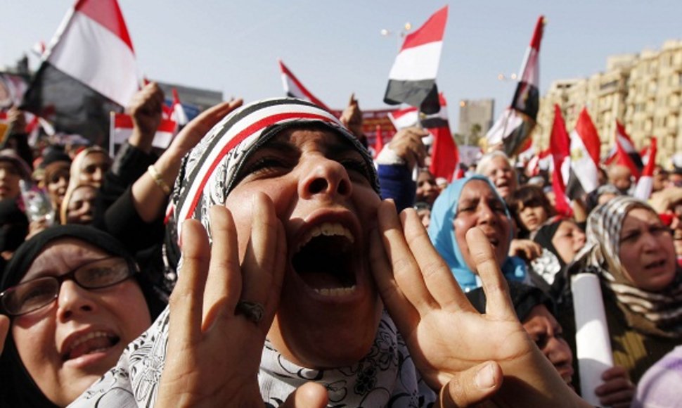 Egiptiečiai neseniai paminėjo revoliucijos metines